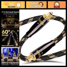 High-Quality 3ft Optical Audio Cable - Digital Fiber Toslink S/PDIF for HiFi Sou