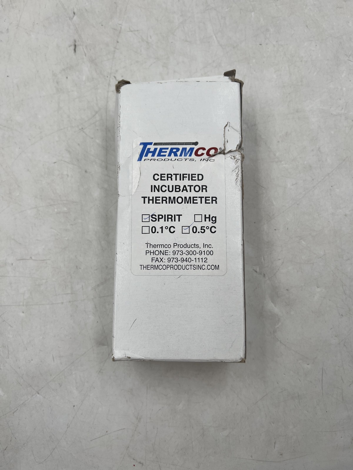 Open Box ThermCo Spirit-Filled Certified Incubator Thermometer Free Shipping