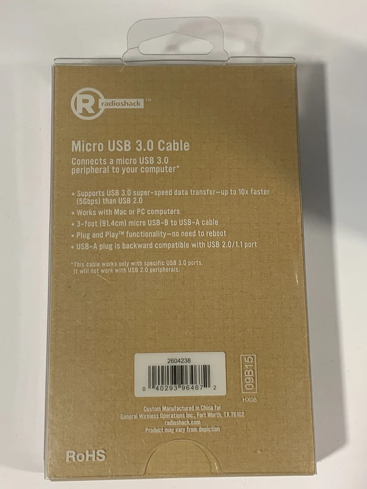 Micro USB 3.0 Cable High Speed Data SYNC For HDD Portable External Hard Drive - Image 2 of 4