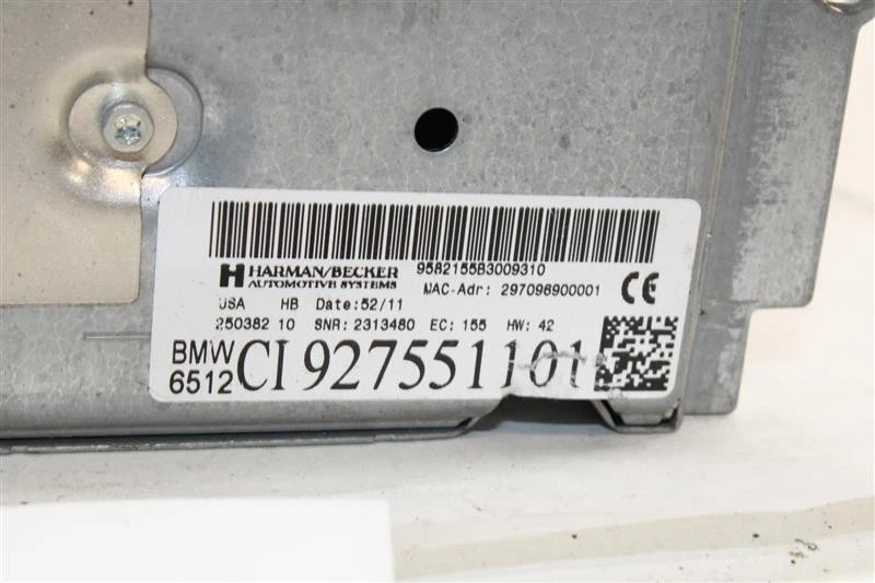 RADIO BMW 535i GT 550i GT X3 2010 10 2011 11 2012 12 2013 13 1358449 Foto 3 de 4