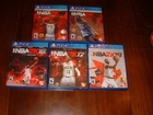Lot Of 5 PS4 NBA Games - 2K14-18, VG+/EX