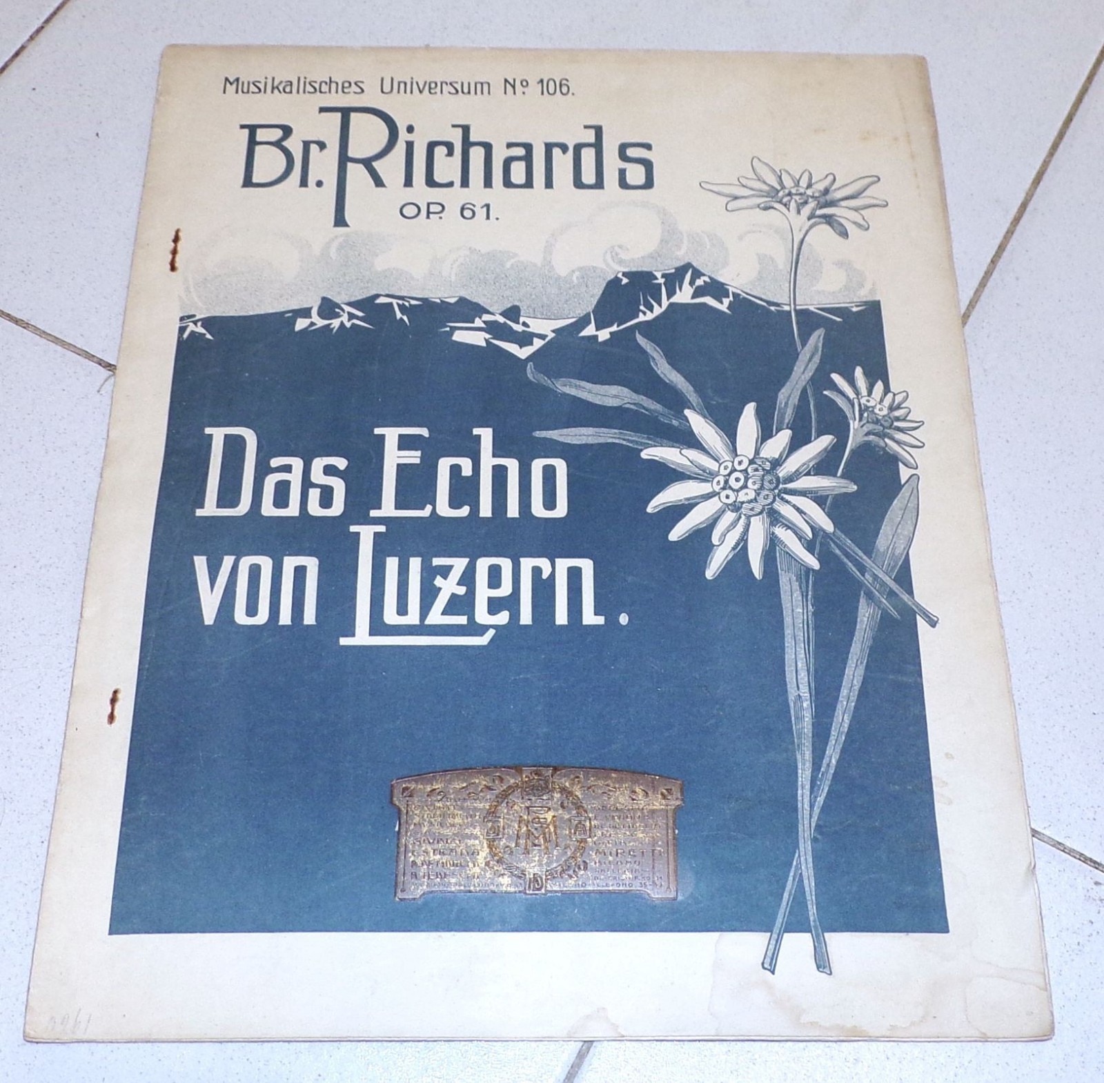Spartito DAS ECHO VON LUZERN L'eco di Lucerna - Brinley Richards Op. 61 - 1800