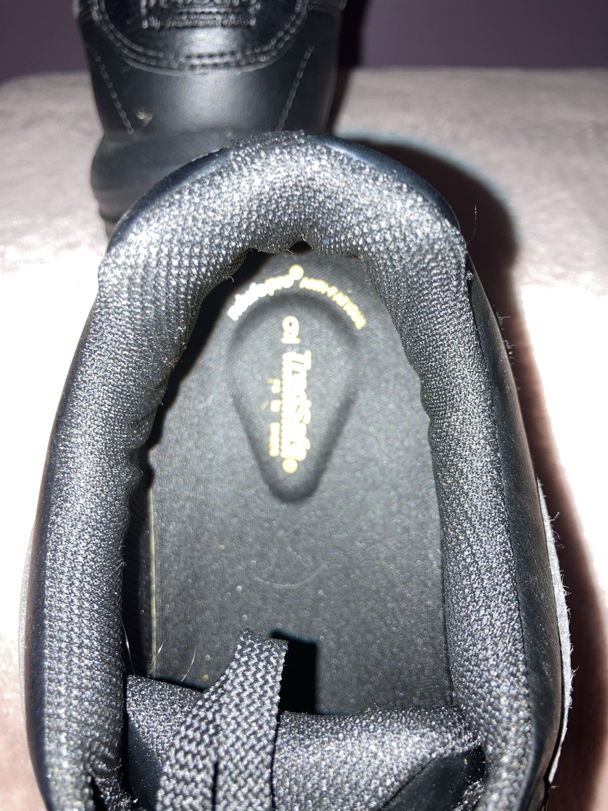 SAOLA Scarpe da lavoro donna nere Tredsafe antiscivolo stringate taglia 9