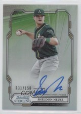 2019 Bowman Sterling Prospect Refractor 31/150 Sheldon Neuse #BSPA-SN Auto 4l3