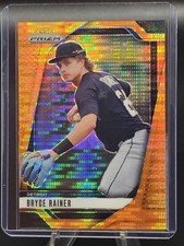 2025 Panini Prizm #223 Bryce Rainer Orange Pulsar Prizms #/399