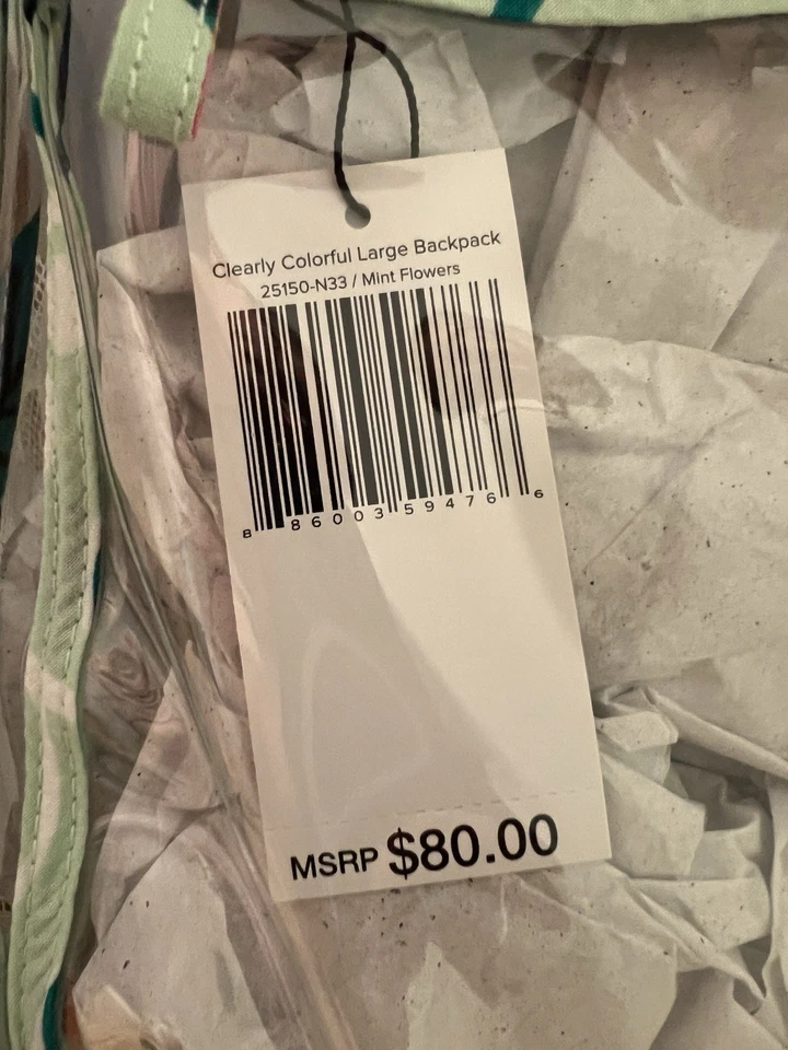 Vera Bradley Clear Backpack - Image 3 of 4