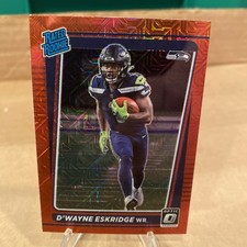 2021 Panini Donruss Optic - Rated Rookie D'Wayne Eskridge #219 Red Hyper...