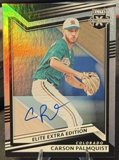 2022 Panini Elite Extra Edition - Carson Palmquist #88 Signatures (AU, RC)