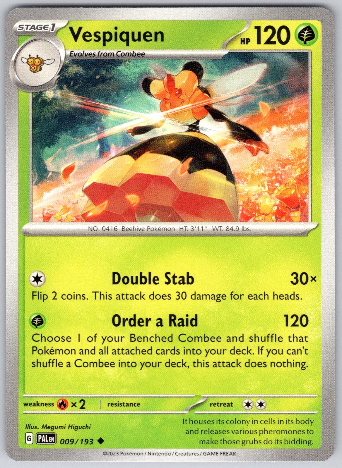 Vespiquen 009/193 SV02: Paldea Evolved Uncommon NM