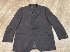 Canali Blazer Made in Italy 100 Virgin Wool Charcoal Gray 52 EU US 42 Jacket