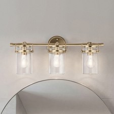KICHLER 45689CPZ Brinley 24 in. 3-Light Champ...