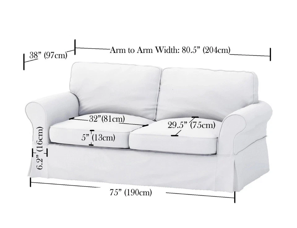 Pottery Barn Comfort Roll Arm 82" Sofa Slipcover Beige (Box Edge)  New Sealed ! - Image 4 of 4