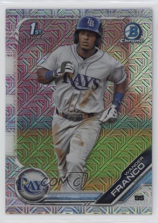 2019 Bowman Chrome Prospects Mega Box Mojo Refractor Wander Franco #BCP-100 1oz2