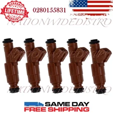 5x OEM Bosch Fuel Injectors for 2005 Volvo V70 2.4L I5 0280155831