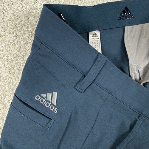 Adidas Golf Shorts Mens 34 Blue  Flat Front Performance Athletic