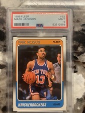 1988 Fleer - # 82 Mark Jackson (RC) PSA MINT 9 Rookie Card. rookie card picture
