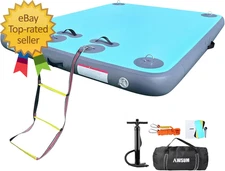 Inflatable Floating Dock Air Dock Platform 6Ft/8Ft Non Island Raft