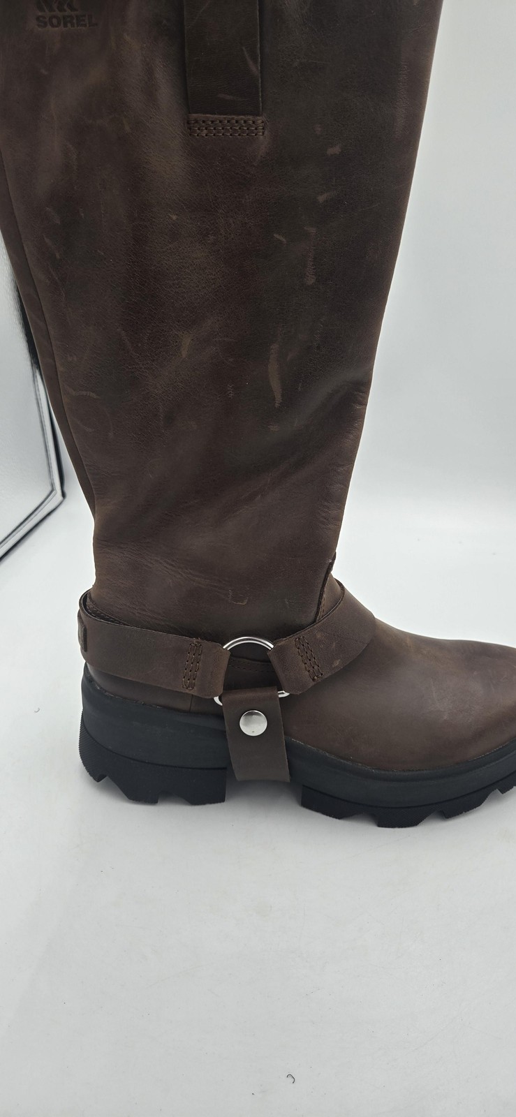 Sorel Joan FRWD Tall Boots Womens Size 9 Brown Knee High Waterproof Leather