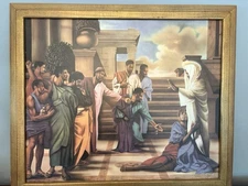 ALAN HICKS "FORGIVEN" GENUINE LITHOGRAPH ART ON CANVAS (RARE)