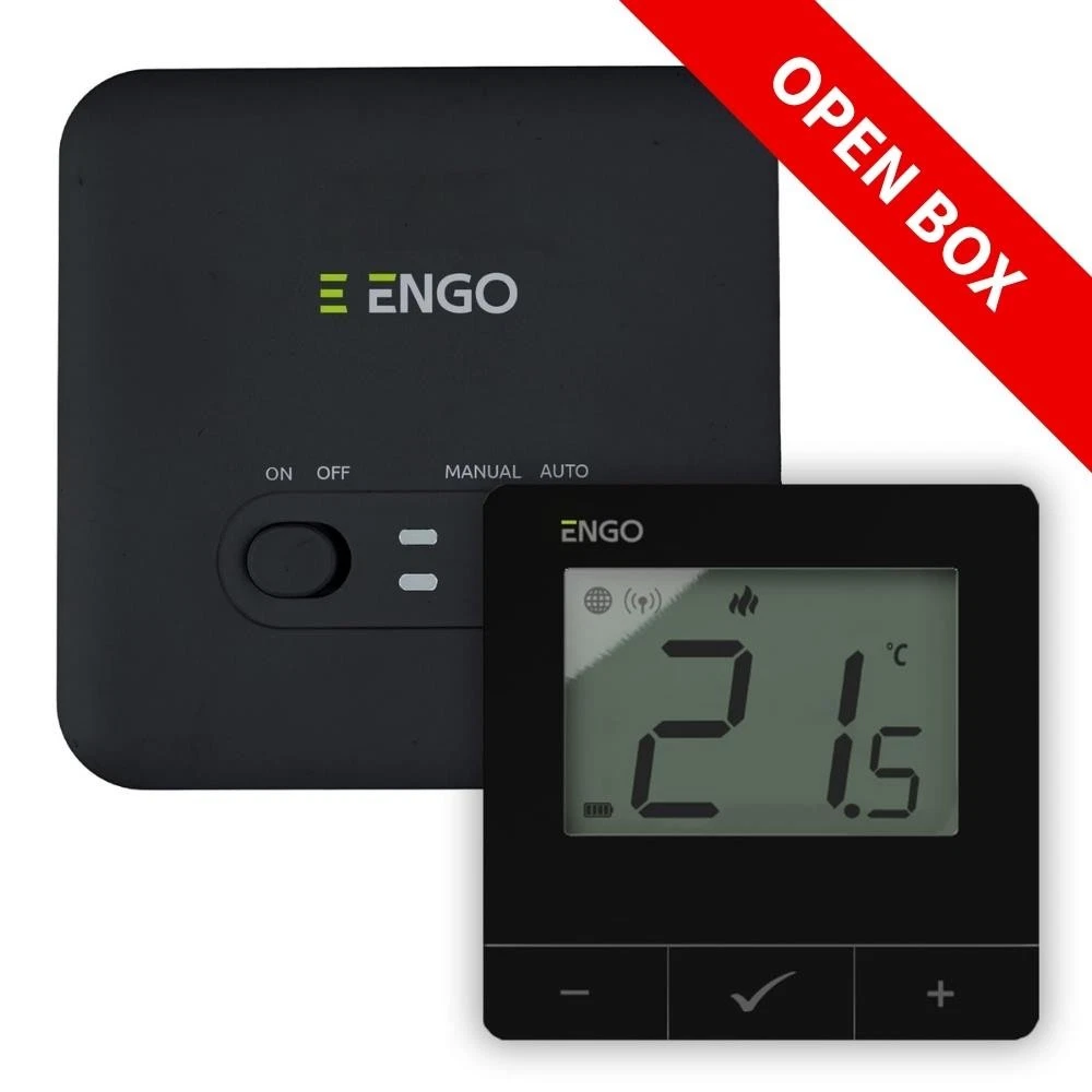 ENGO Wireless Programmable Smart Thermostat - Black - E20i-B