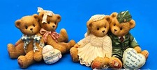 Enesco 1997 Cherished Teddys, Soldier Bride and Anniversary, NIB