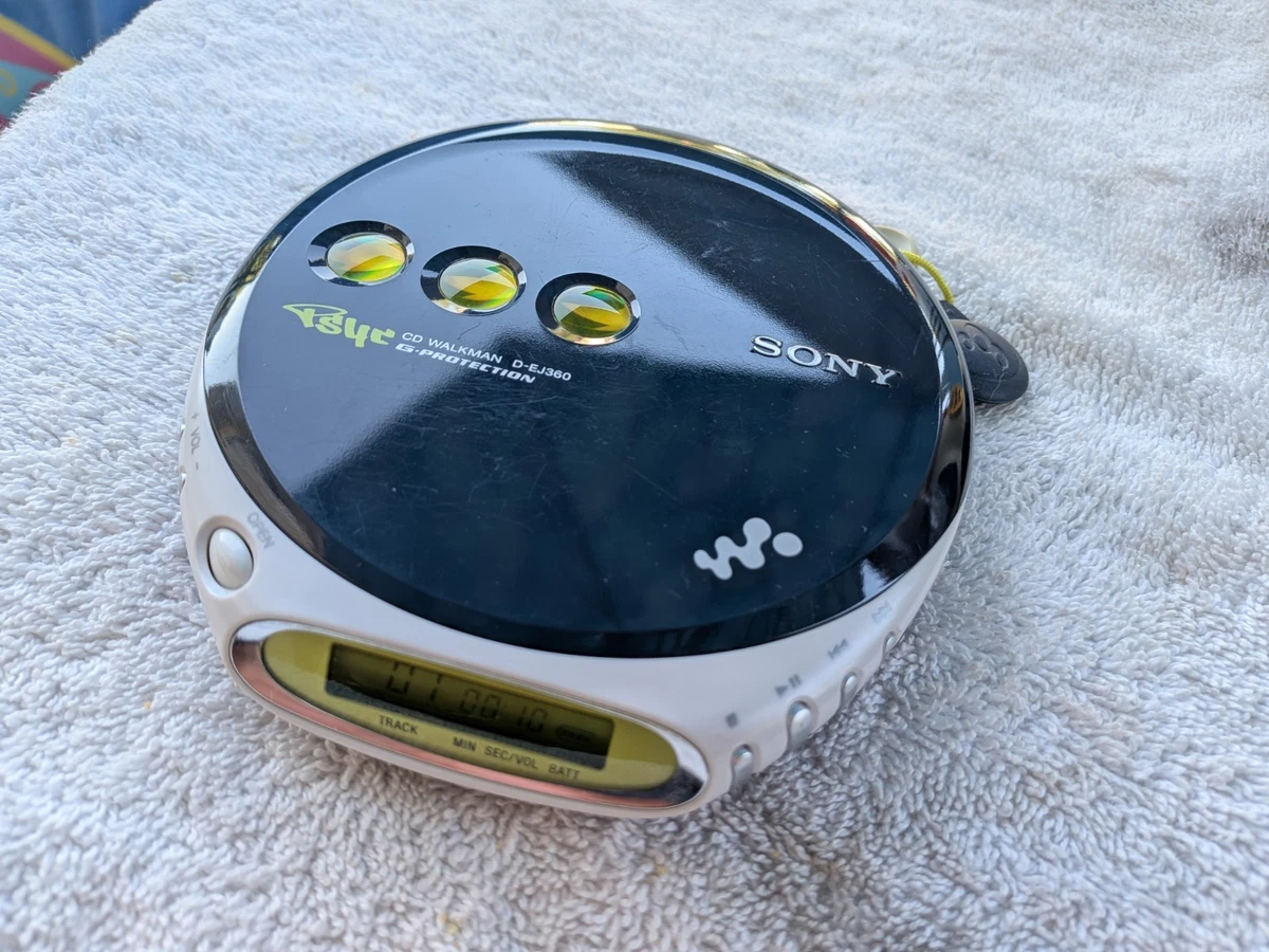 Sony D-EJ360 Blue CD Walkman G-Protection Y2K Portable Player PSYC