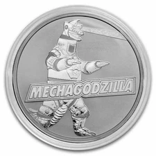 2024 Niue 1 oz Silver Mechagodzilla BU Coin in Capsule