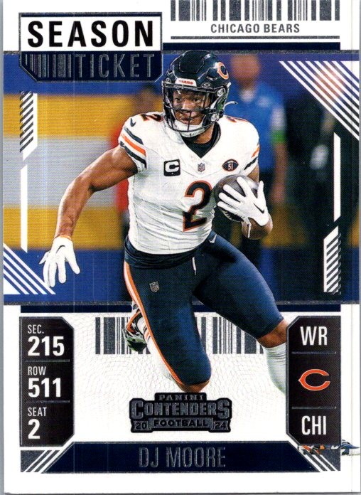 2024 Panini Contenders #18 DJ Moore Retail
