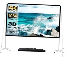 Projector Screen and Stand 100 Inch Portable Outdoor Projection Screen 100 inch