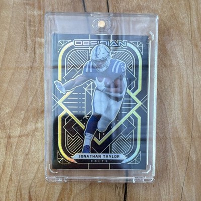 2021 Panini Obsidian Jonathan Taylor Indianapolis Colts #42 25/25 Book End