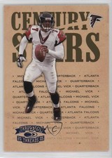 2005 Donruss Throwback Threads Platinum Blue Century Proof /100 Michael Vick u6m