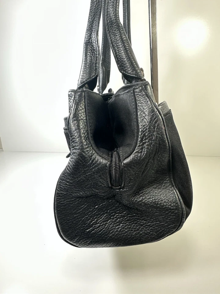 Bolso de hombro de cuero vintage años 90 Y2K Valerie Stevens años 2000 varios bolsillos Foto 4 de 4