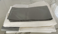 NWOT 279 BOLL BRANCH Signature Colorblock SHEET SET White Pewter FULL