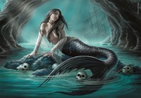 Puzzle (1000 T.) Anne Stokes: Gesang Der Sirenen (Clementoni) Neu/Ovp