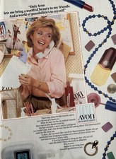Anuncio impreso perfume cosmético 100 años anuncio original vintage de Avon 1986