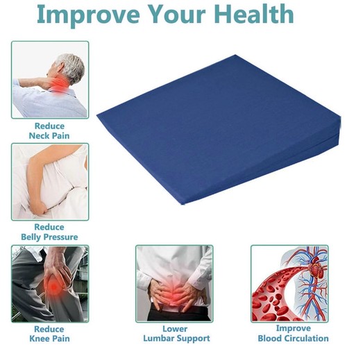 Orthopaedic Wedge Cushion 11 Degree Seat Durable Foam Pad Water-Resistant Cover - Picture 41 of 54