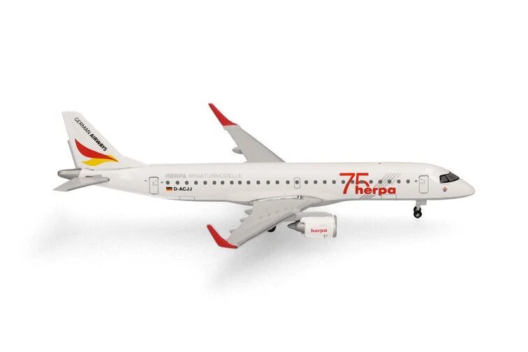 HERPA - EMBRAER E190 German Airways 75 anni HERPA - 1/500 - HER537940 - Immagine 2 di 4
