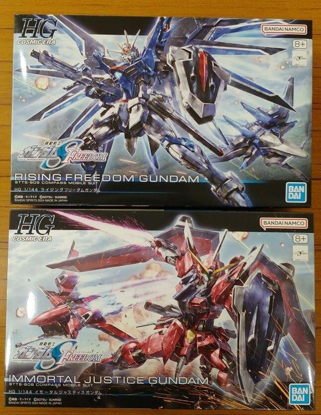 Rising Freedom gundam Immortal Justice gundam HG 1/144 SEED