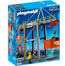 PLAYMOBIL 5254 CITY ACTION Ladekran Elektrisches Verladeterminal Container Hafen