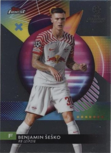 Benjamin Sesko Swerve - 2026 Topps Finest EPL Manchester United | eBay