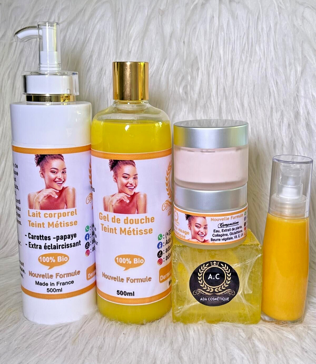 Gamme ultra éclaircissante teint métis bio anti-imperfection pour un soin de la peau sublime