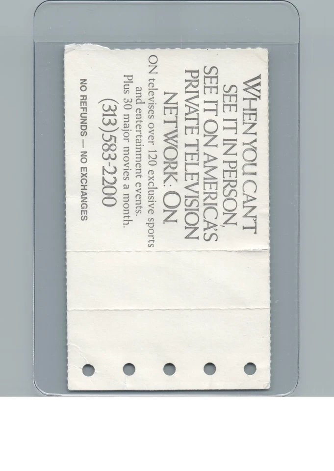 Mike Ilitch NEW NHL OWNER  10-6-1982 Ticket Stub Blues Wings Opening Night JOE - Image 2 of 4