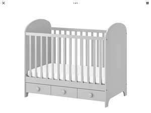 ikea cot bed grey