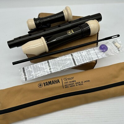Yamaha YRT-304B II ABS Resin Recorder Tenor Baroque New Unsued W Storage Pouch