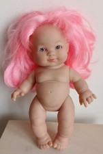 ARIAS CHABBY BABY GIRL DOLL PINK HAIR REALISTIC BLUE EYES 9" Gift idea
