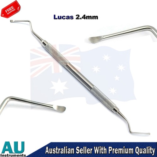 Dental Lucas Bone Curettes Surgical Instruments Cyst Removal Extraction Lab - Bild 3 von 6