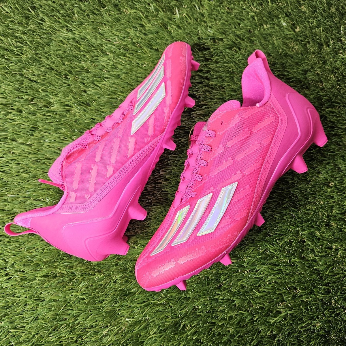 Adidas Adizero Size 9.5 Pink Mens Football Cleats New | eBay