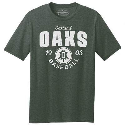 Oakland Oaks 1903 Baseball TRI-BLEND Tee Shirt A's, San Francisco Giants 