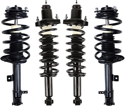 Front and Rear Struts for 2007 - 2012 Dodge Caliber with Coil Spring Assembly
