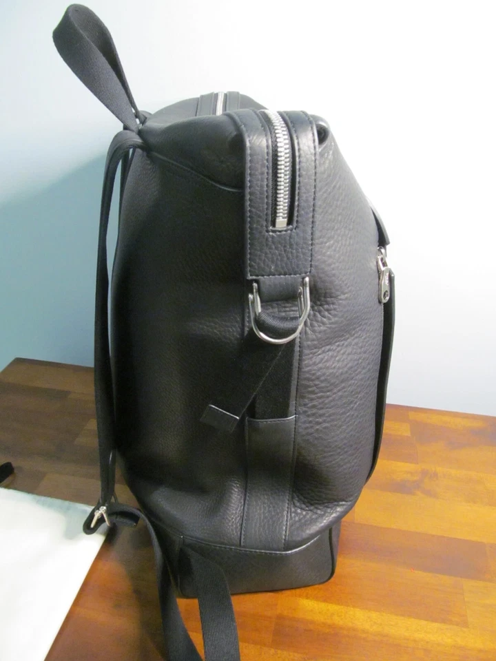 Shinola Detroit USA Canfield Black Embossed Leather, 15" Laptop Backpack, NWT - Image 4 of 4